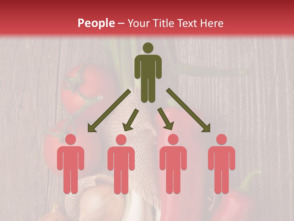 Salad Decoration Red PowerPoint Template