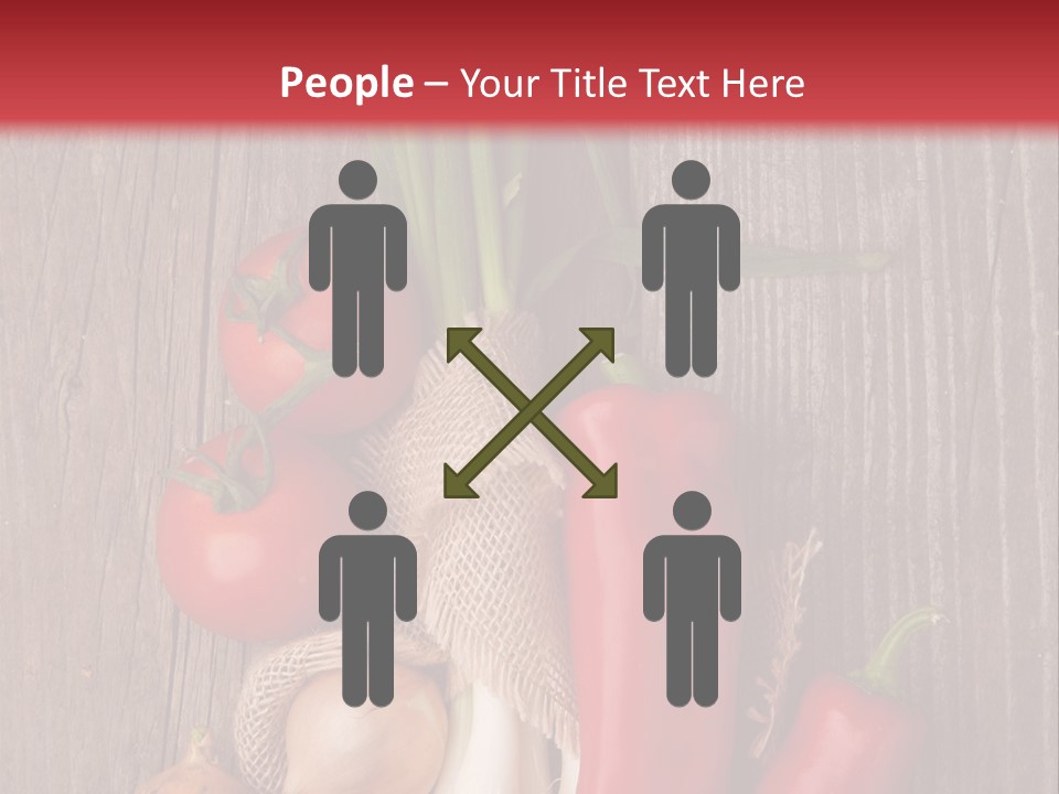 Salad Decoration Red PowerPoint Template