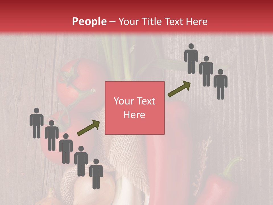 Salad Decoration Red PowerPoint Template