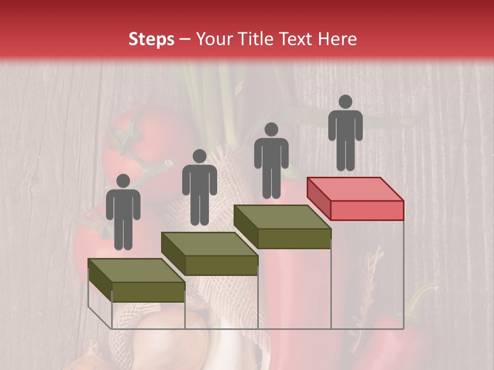 Salad Decoration Red PowerPoint Template