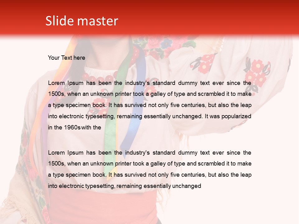 Tradition Woman Folklore PowerPoint Template