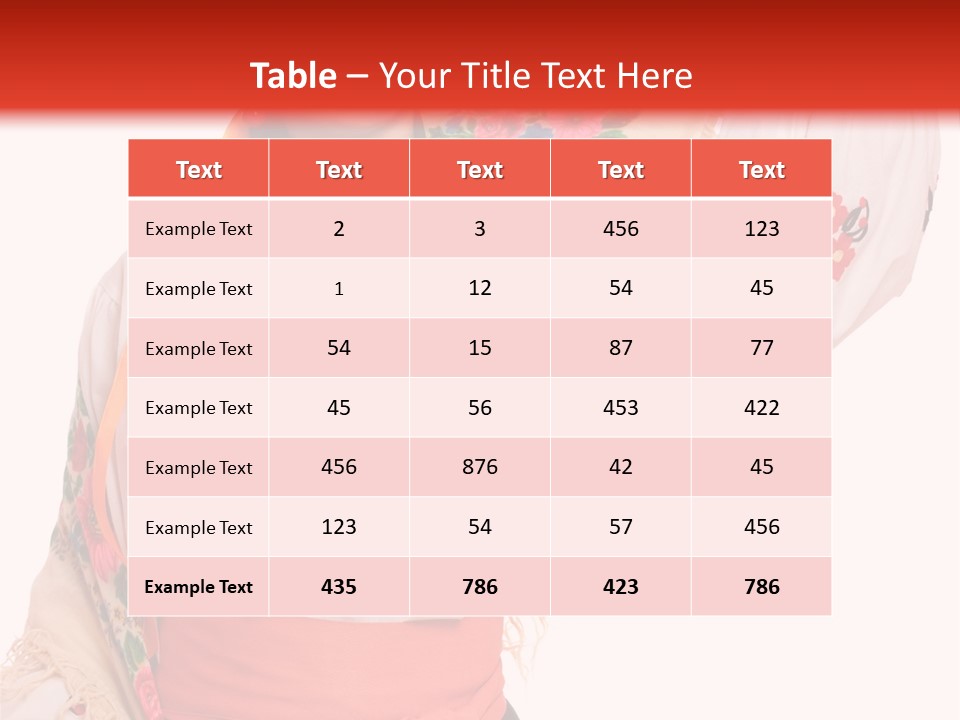 Tradition Woman Folklore PowerPoint Template