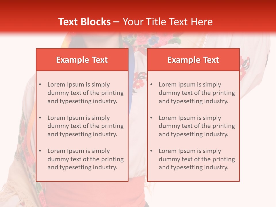 Tradition Woman Folklore PowerPoint Template