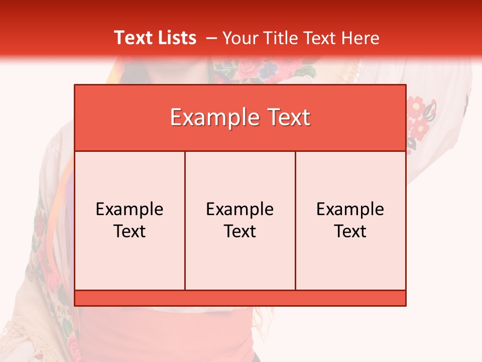 Tradition Woman Folklore PowerPoint Template