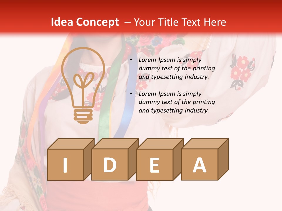 Tradition Woman Folklore PowerPoint Template