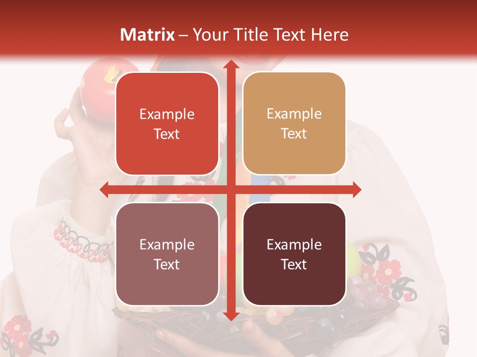 Smiling Pear Isolated PowerPoint Template