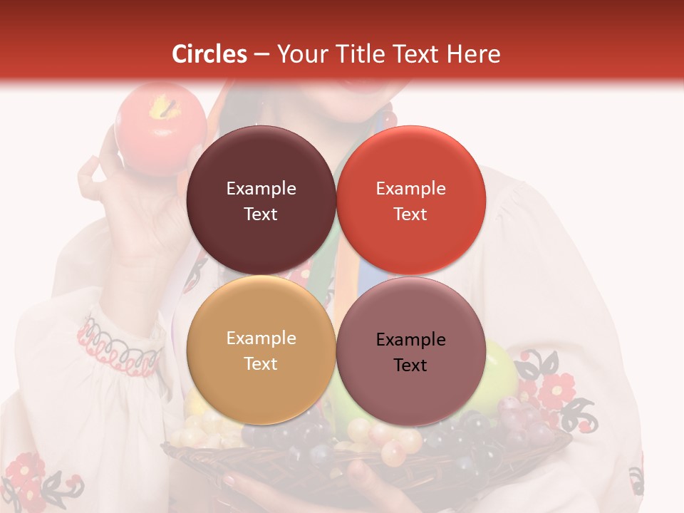 Smiling Pear Isolated PowerPoint Template