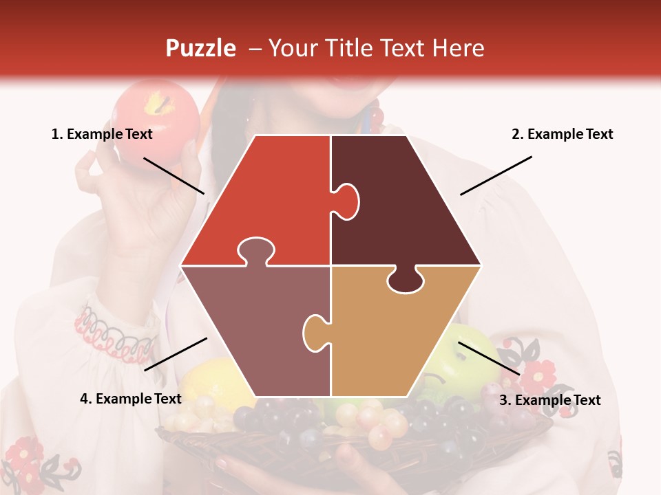 Smiling Pear Isolated PowerPoint Template