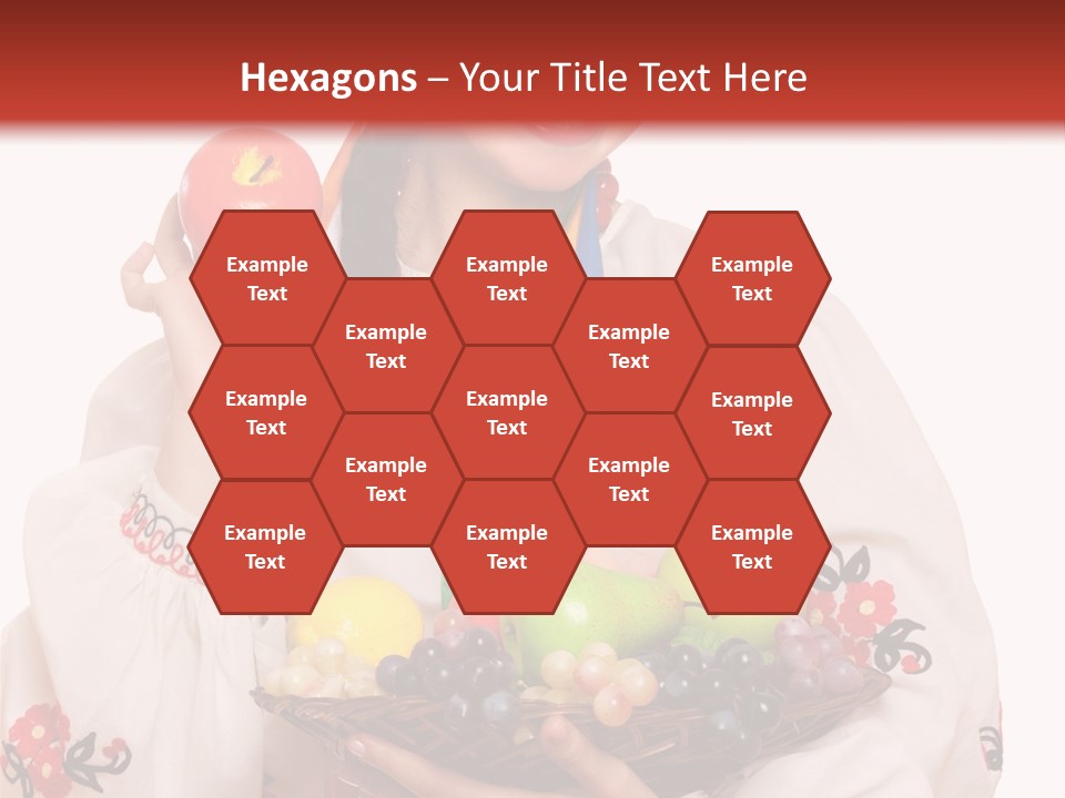 Smiling Pear Isolated PowerPoint Template