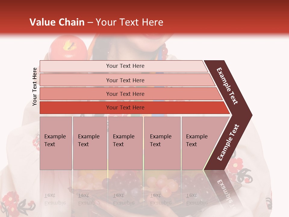Smiling Pear Isolated PowerPoint Template
