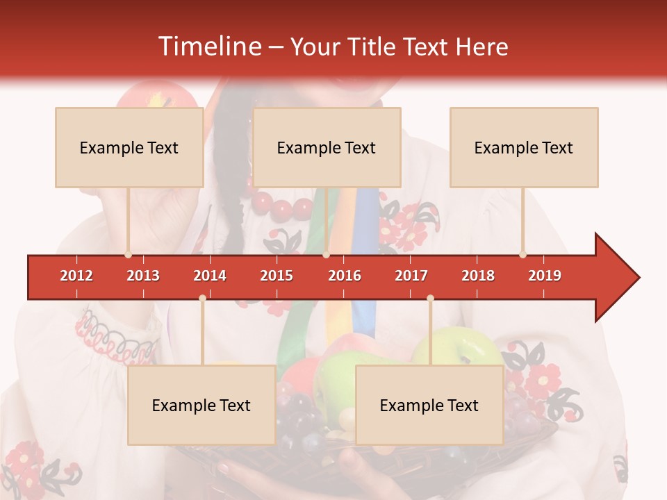 Smiling Pear Isolated PowerPoint Template