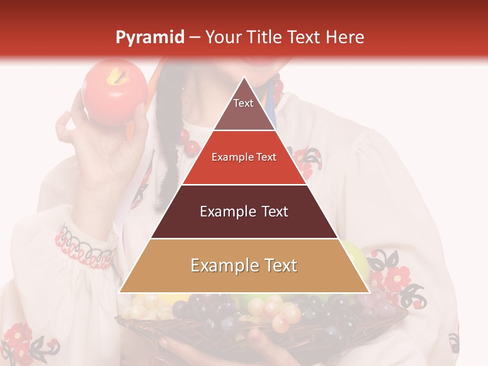 Smiling Pear Isolated PowerPoint Template