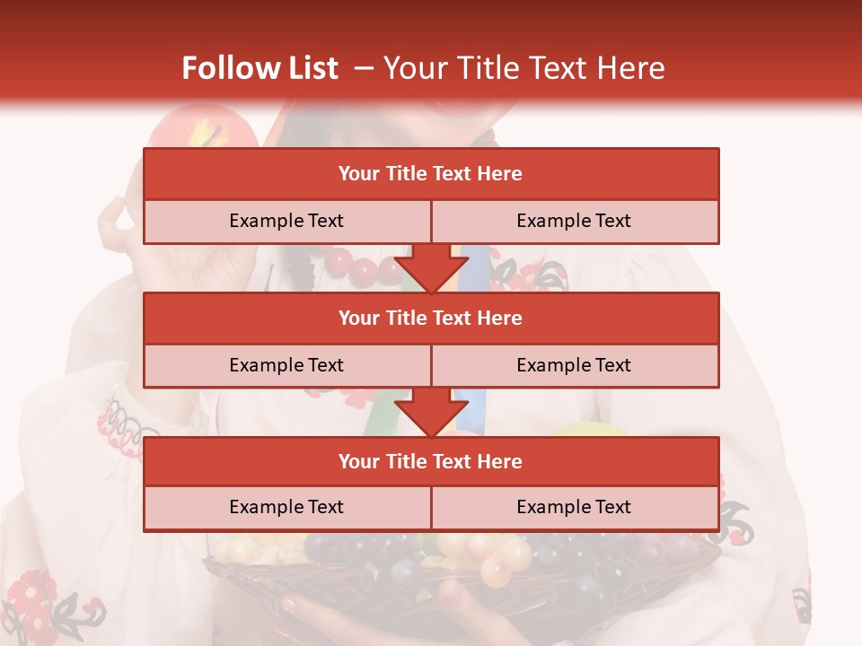 Smiling Pear Isolated PowerPoint Template