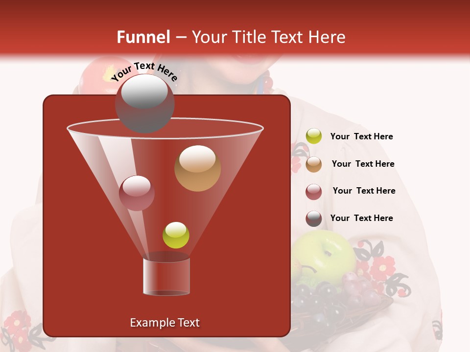 Smiling Pear Isolated PowerPoint Template