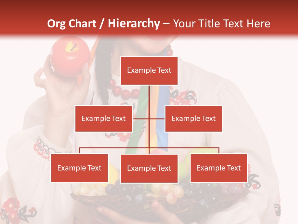 Smiling Pear Isolated PowerPoint Template