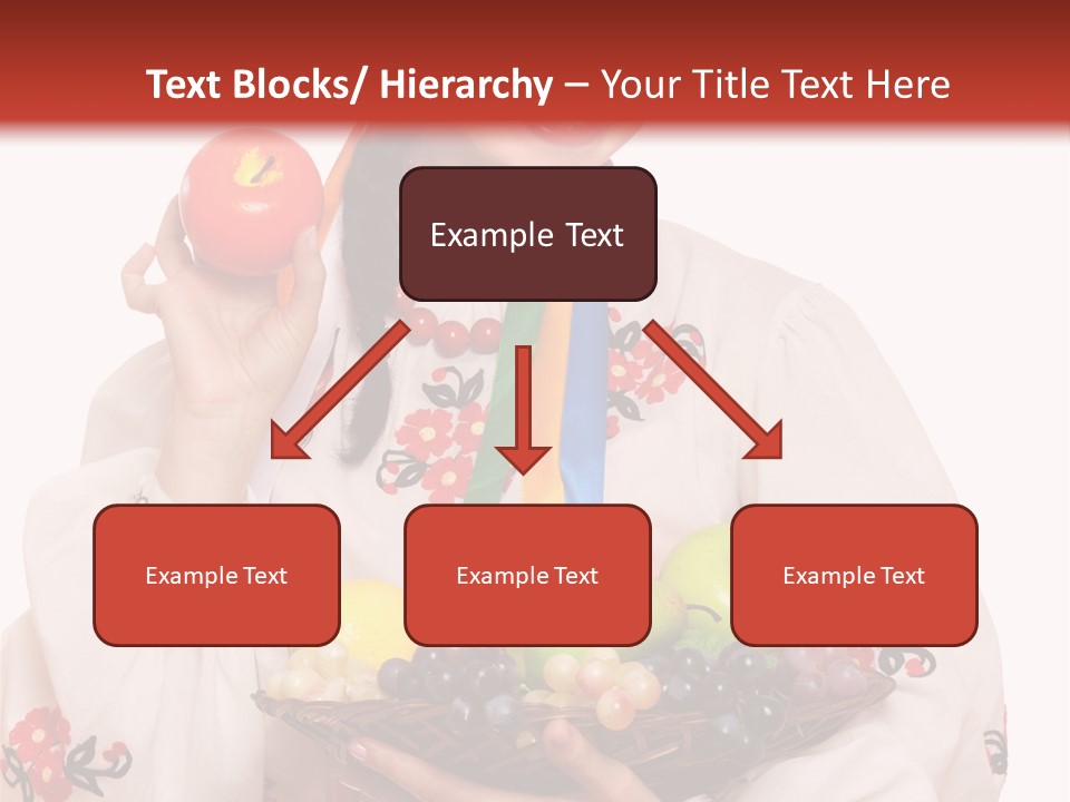 Smiling Pear Isolated PowerPoint Template