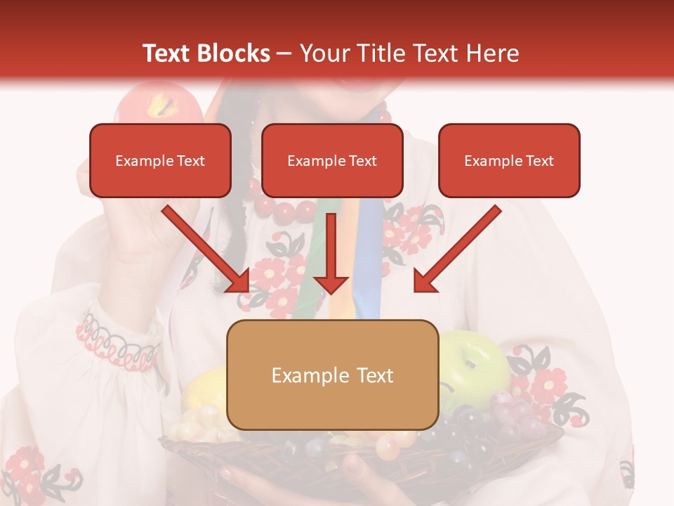 Smiling Pear Isolated PowerPoint Template