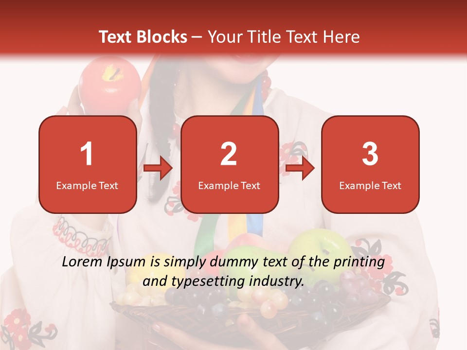 Smiling Pear Isolated PowerPoint Template