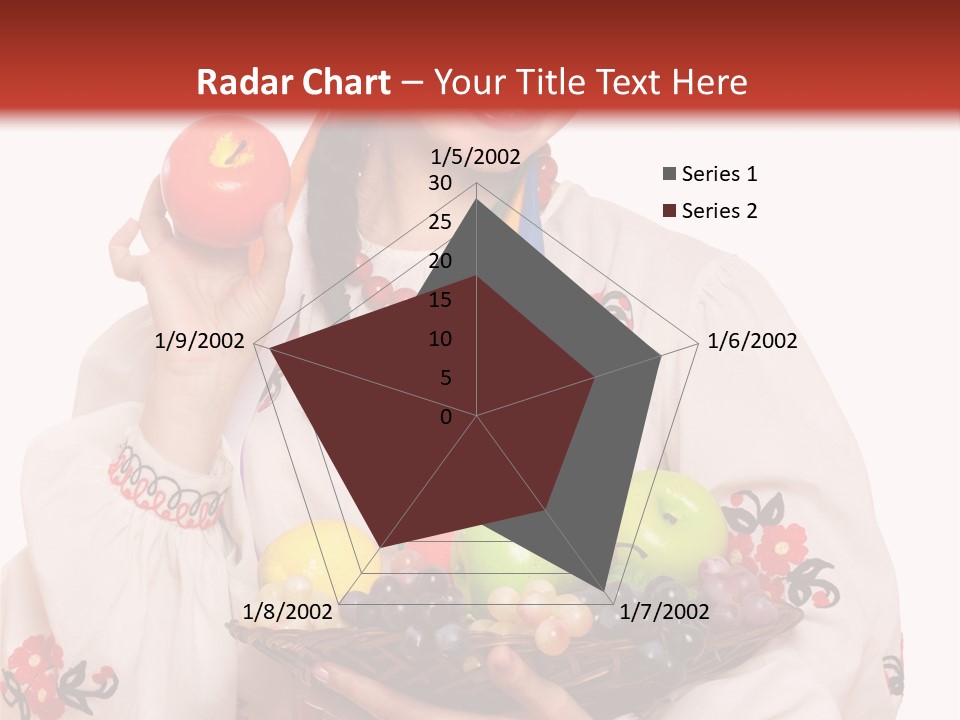 Smiling Pear Isolated PowerPoint Template