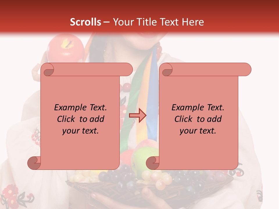 Smiling Pear Isolated PowerPoint Template
