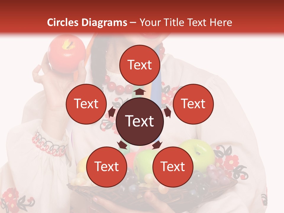 Smiling Pear Isolated PowerPoint Template