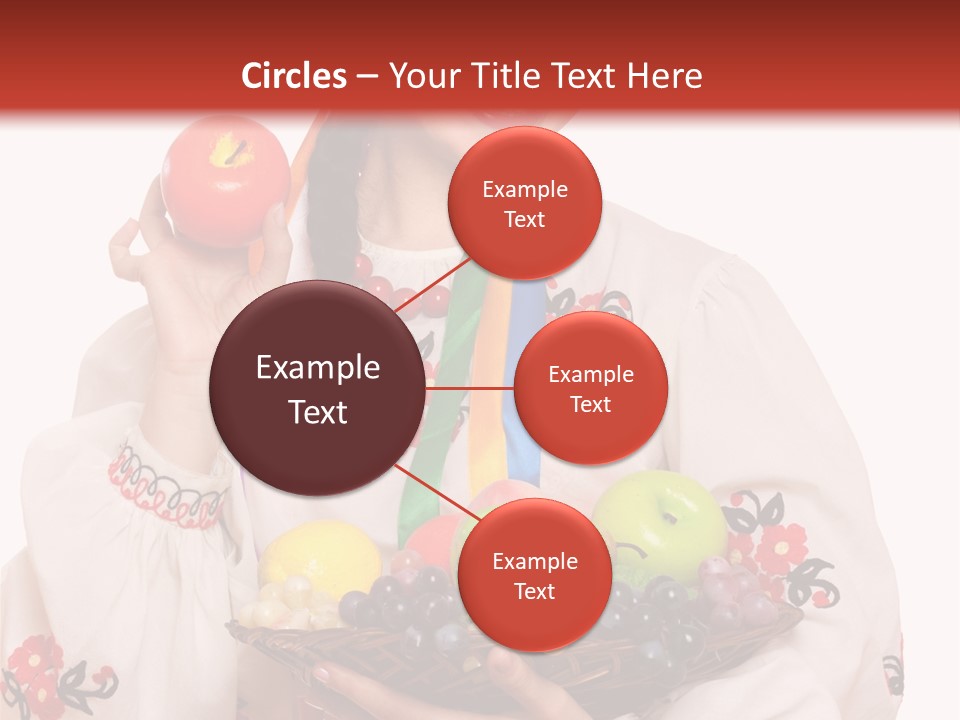 Smiling Pear Isolated PowerPoint Template