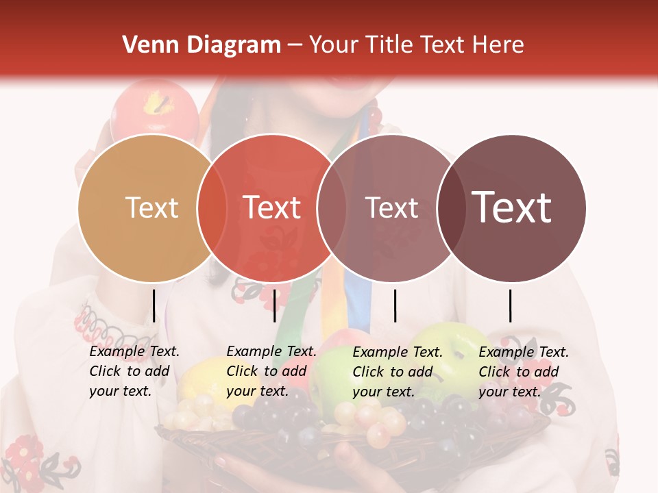Smiling Pear Isolated PowerPoint Template