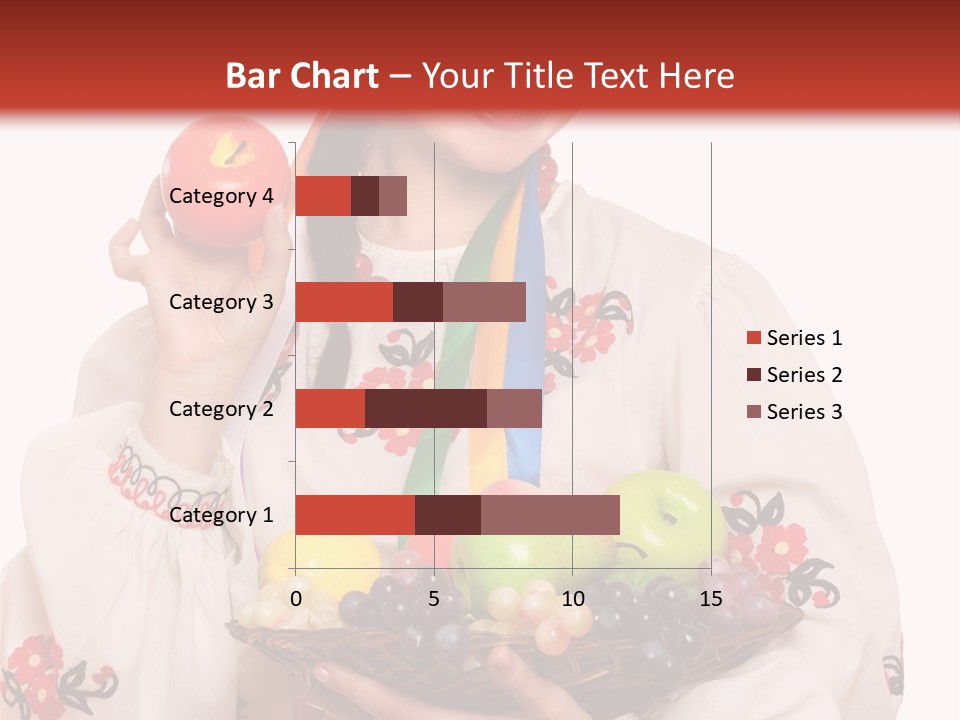 Smiling Pear Isolated PowerPoint Template