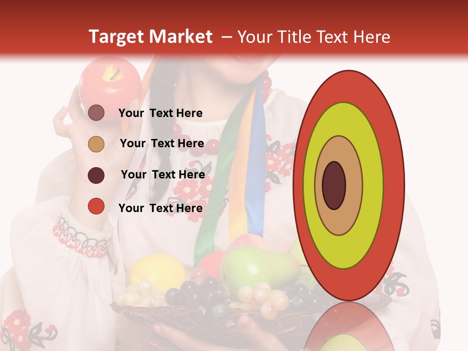 Smiling Pear Isolated PowerPoint Template