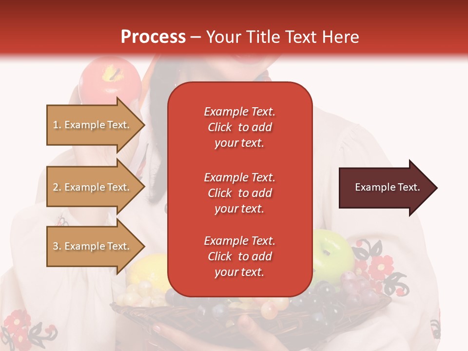 Smiling Pear Isolated PowerPoint Template