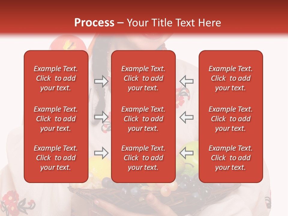 Smiling Pear Isolated PowerPoint Template
