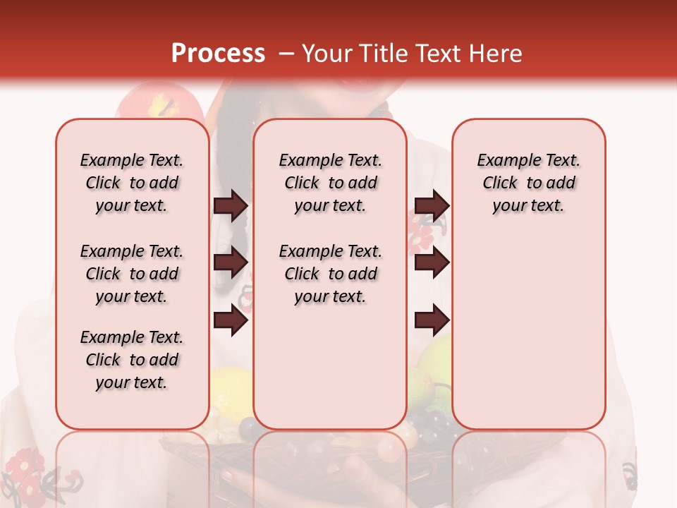 Smiling Pear Isolated PowerPoint Template
