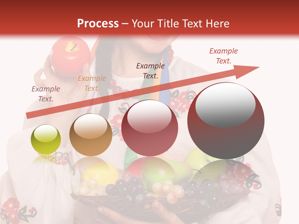 Smiling Pear Isolated PowerPoint Template