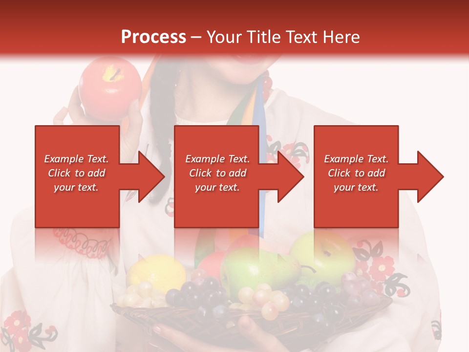 Smiling Pear Isolated PowerPoint Template