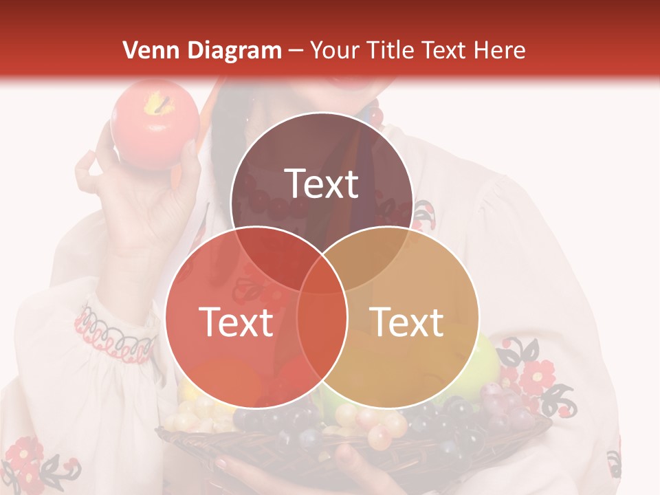 Smiling Pear Isolated PowerPoint Template