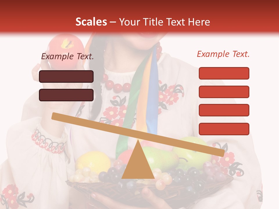 Smiling Pear Isolated PowerPoint Template