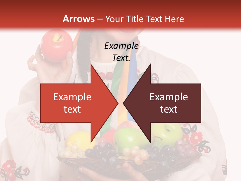 Smiling Pear Isolated PowerPoint Template