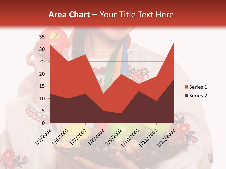 Smiling Pear Isolated PowerPoint Template