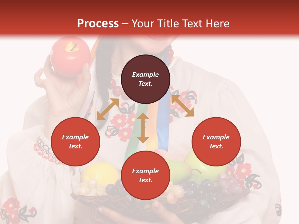 Smiling Pear Isolated PowerPoint Template