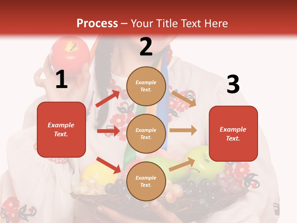 Smiling Pear Isolated PowerPoint Template