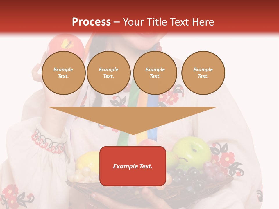 Smiling Pear Isolated PowerPoint Template