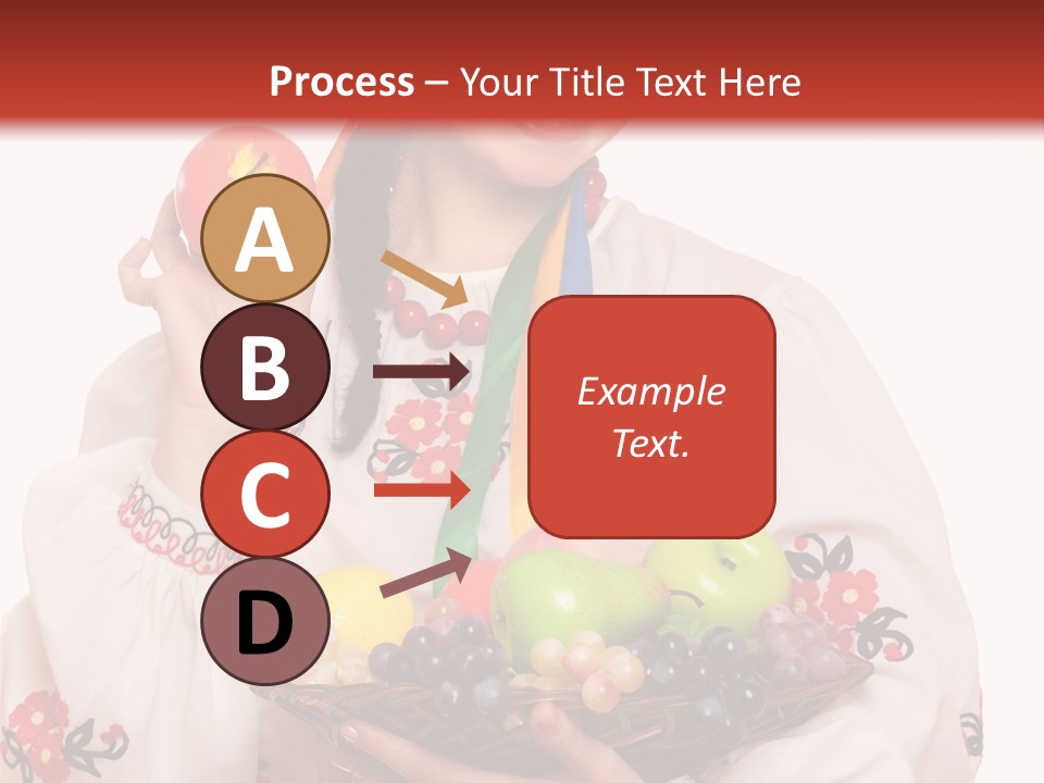 Smiling Pear Isolated PowerPoint Template