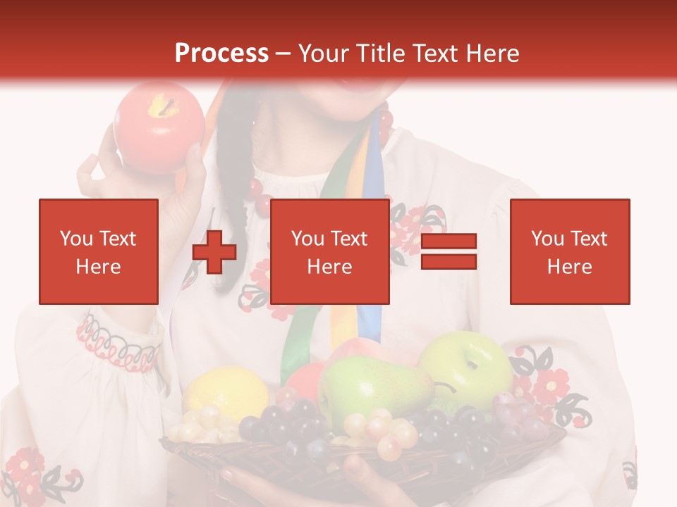 Smiling Pear Isolated PowerPoint Template