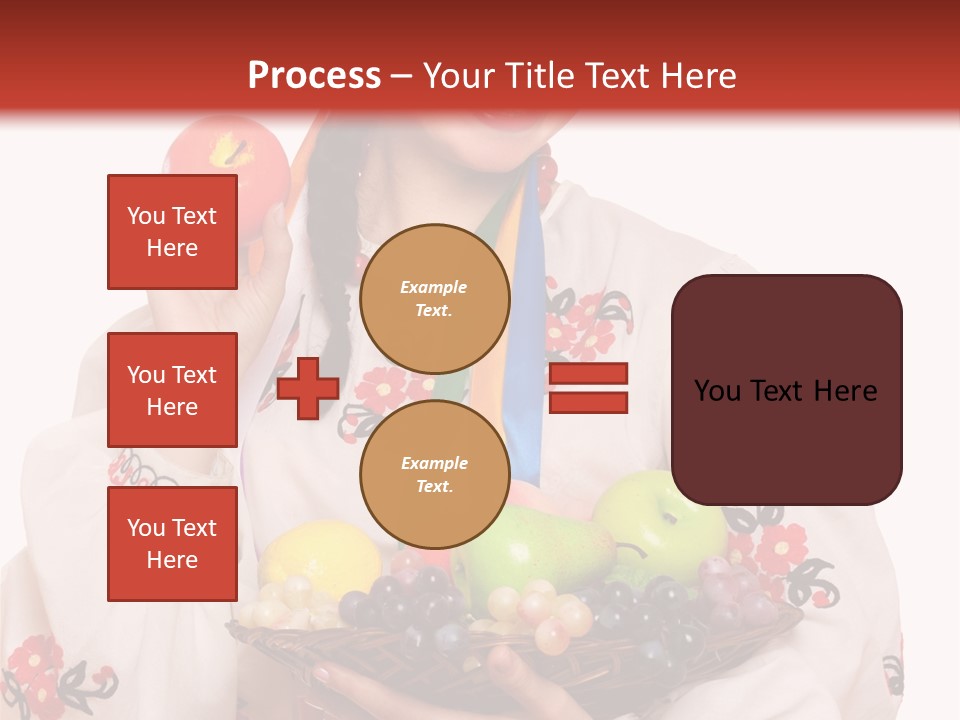 Smiling Pear Isolated PowerPoint Template
