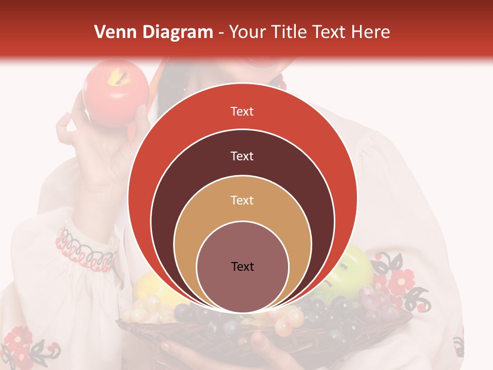 Smiling Pear Isolated PowerPoint Template