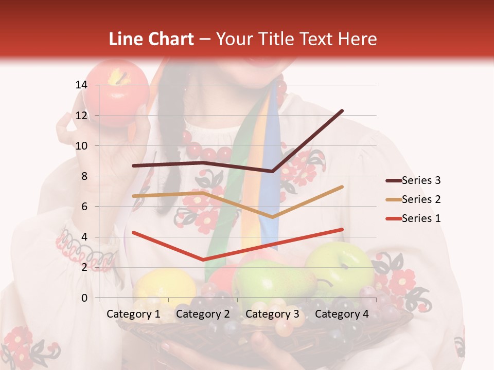 Smiling Pear Isolated PowerPoint Template
