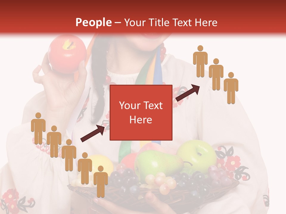 Smiling Pear Isolated PowerPoint Template