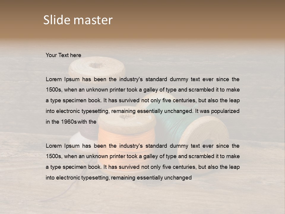 Needle Supplies Sewing PowerPoint Template