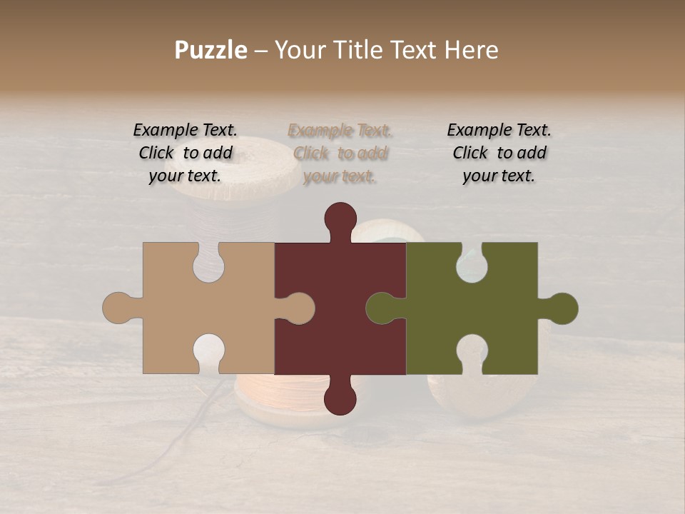 Needle Supplies Sewing PowerPoint Template