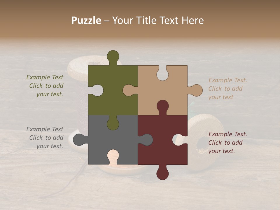 Needle Supplies Sewing PowerPoint Template